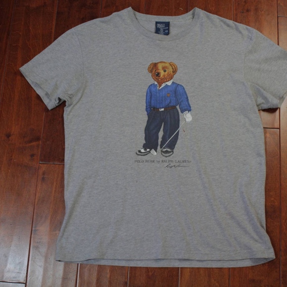 polo bear golf t shirt